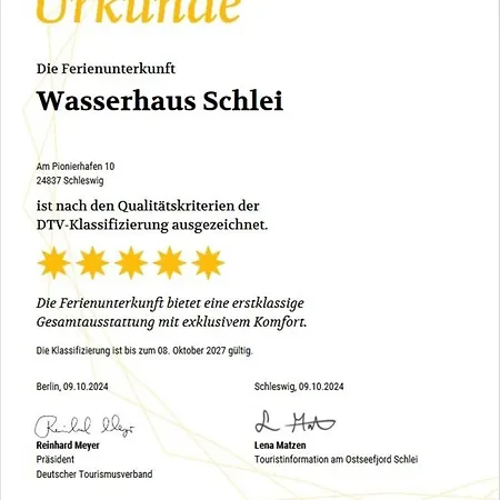 Wasserhaus Schlei Feriehus Slesvig